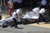 Pedro de la Rosa entrando en el box del equipo Sauber F1 Team